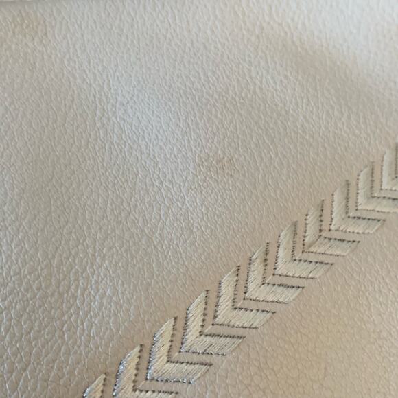 The Sak Collective Kyetra Leather Shoulder Bag Purse Stone Color Hobo - Picture 5 of 15